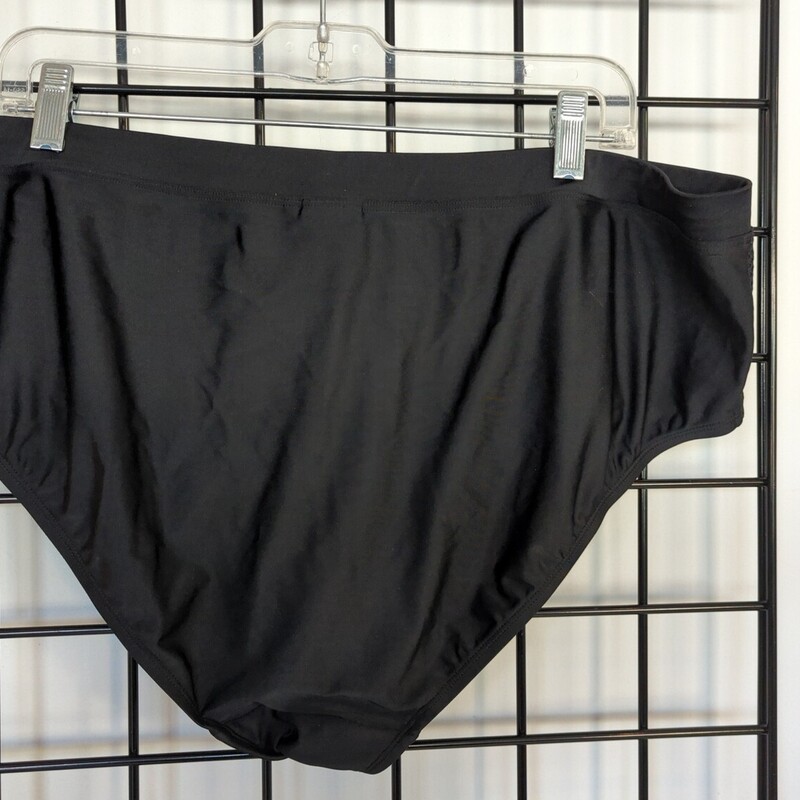 Sea Bottoms, Black, Size: 2X