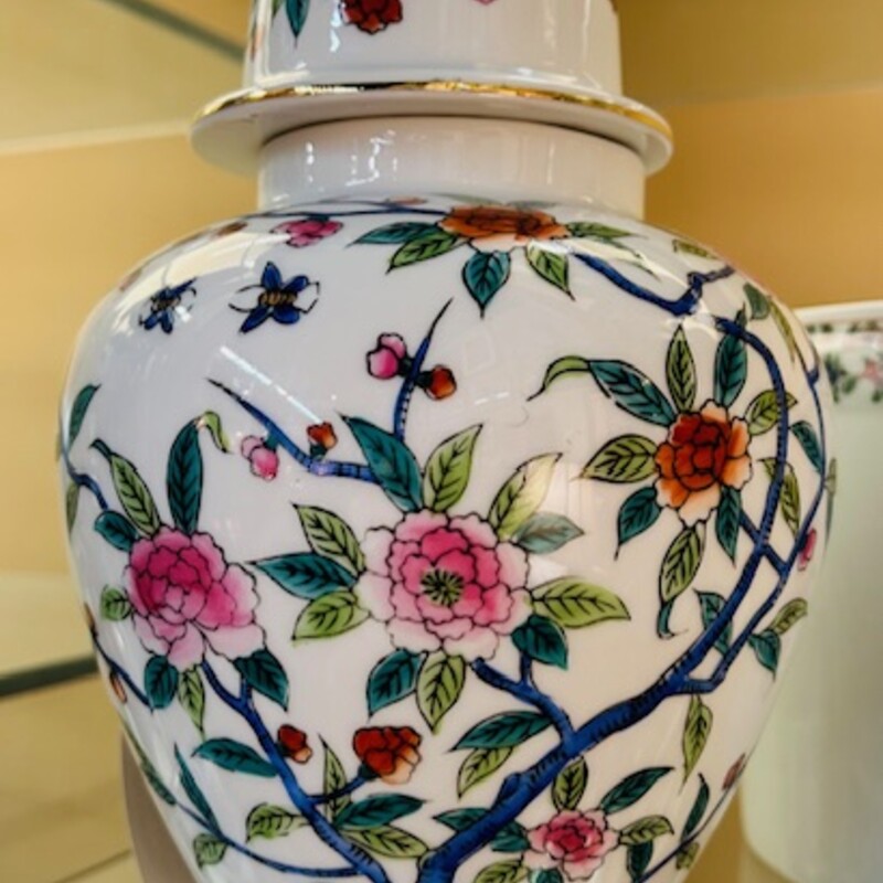 Chinese Floral Ginger Jar