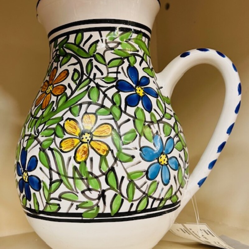 Tunisia Floral Pitcher