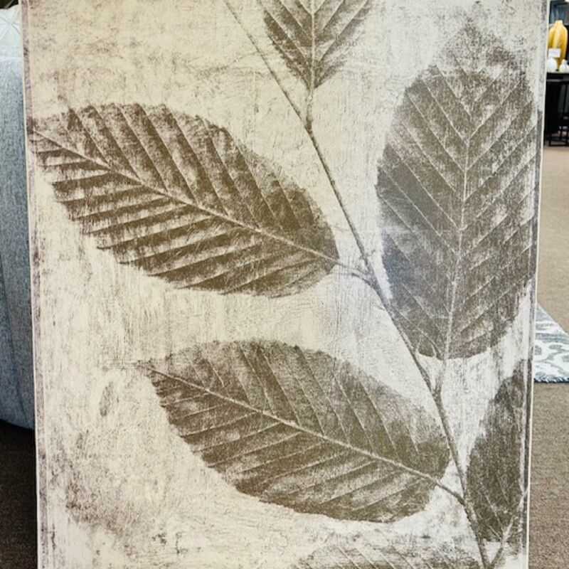 3 Distressed Leaves Canvas
Cream Brown Size: 24 x 31H