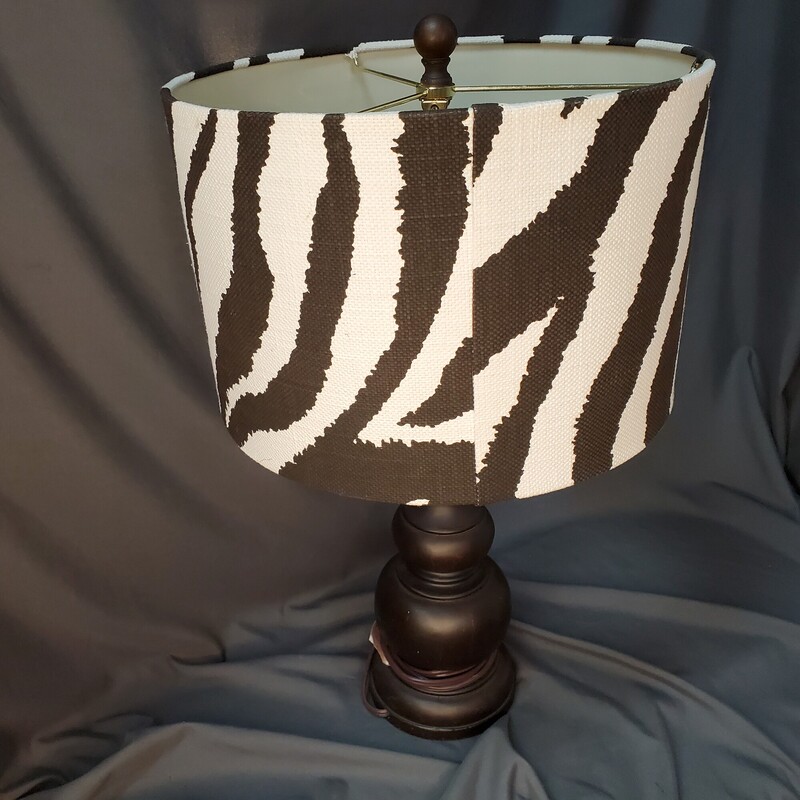 Zebra Print Lamp