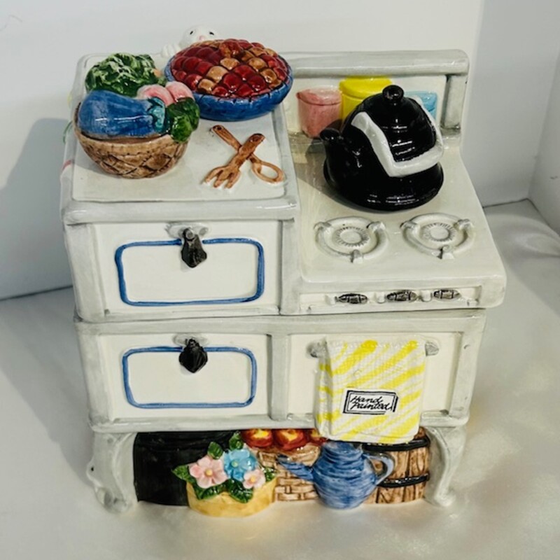 Fitz & Floyd Stove Cookie Jar
White Black Multicolored Size: 6 x 4 x 7.5H