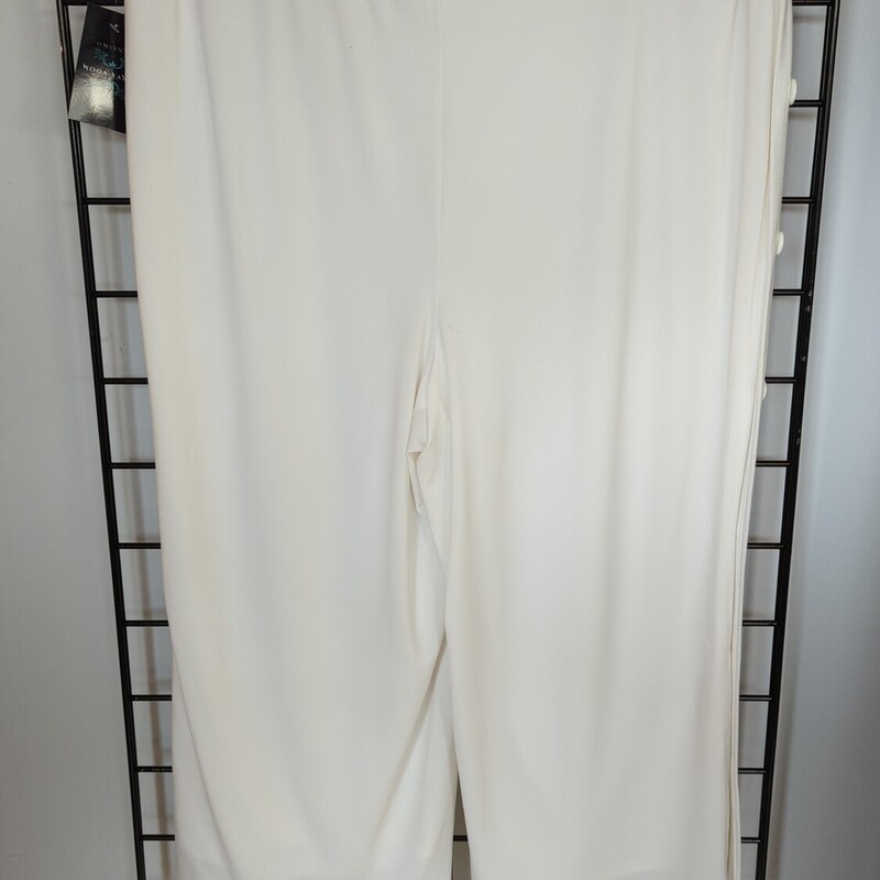 John Paul Richard Pants, White, Size: 1X