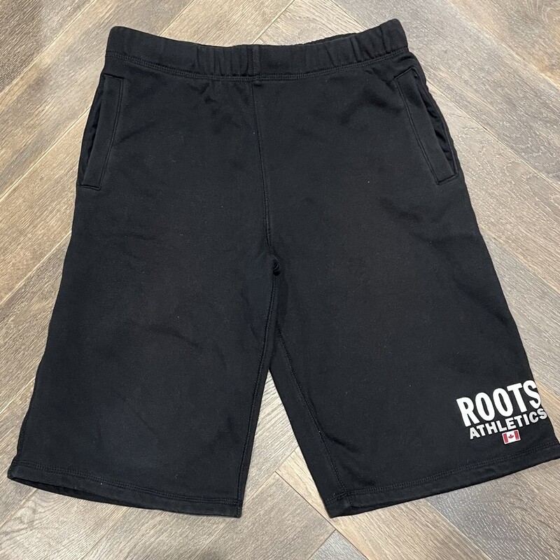 Roots Shorts, Black, Size: 14Y