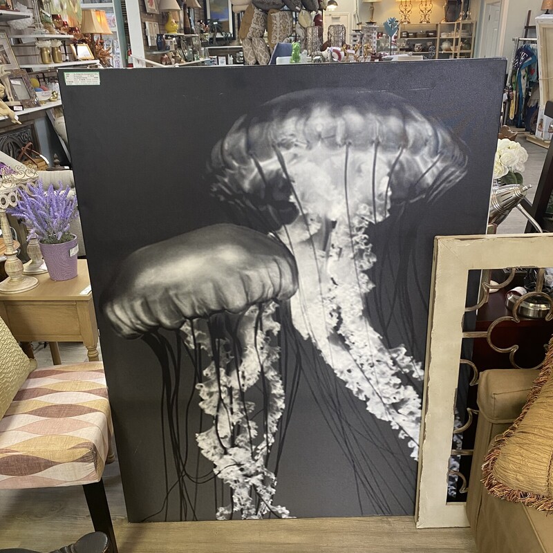 Lg Jellyfish Canvas