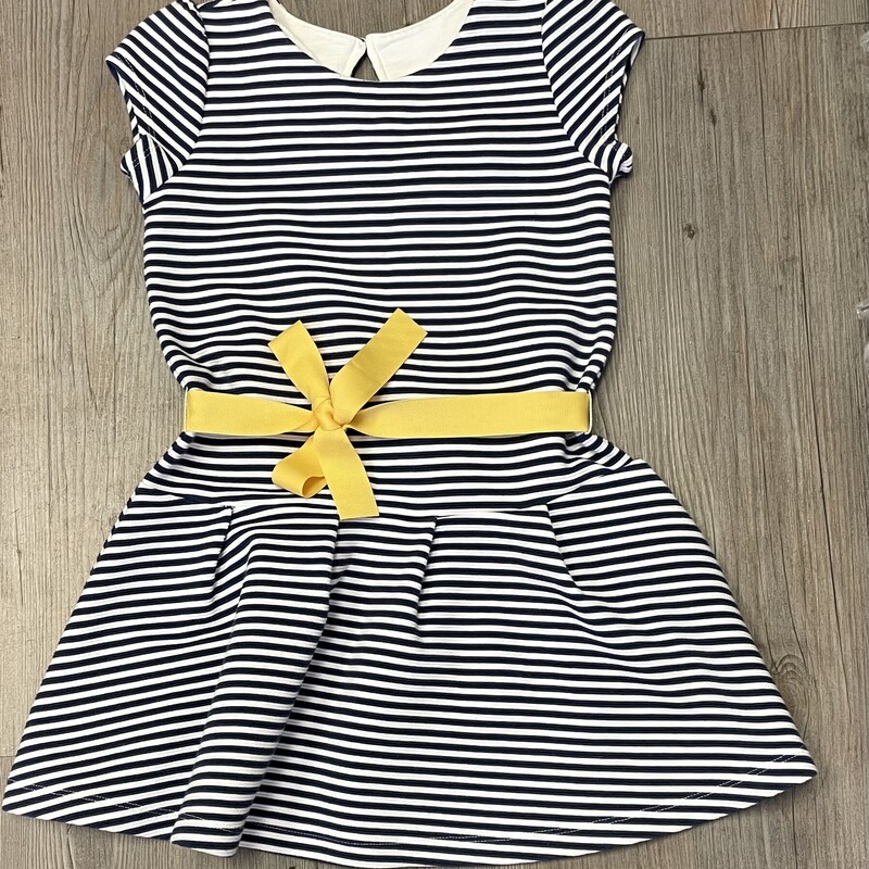 Gymboree Dress, Navy /wh, Size: 6Y