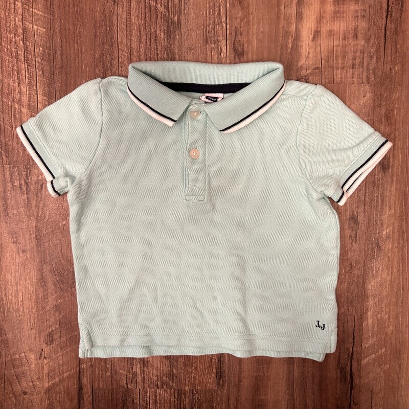 Janie And Jack Polo, Teal, Size: Baby 12-18