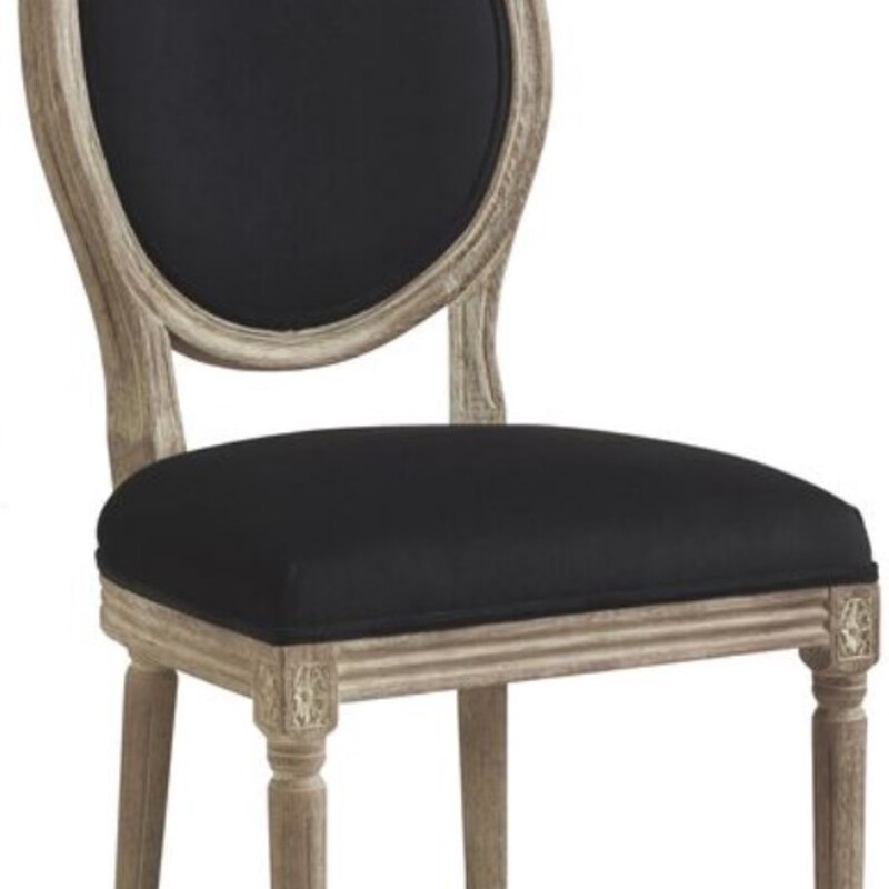 Set of 4 World Market Velvet Oval Back Chairs
Black Velvet on  Mocha Brown Wood
Size: 20 x 20 x 40H
Retail $1200