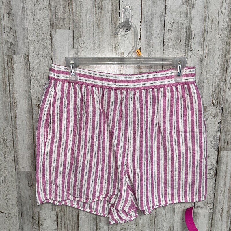S Pink Striped Shorts, Pink, Size: Ladies S