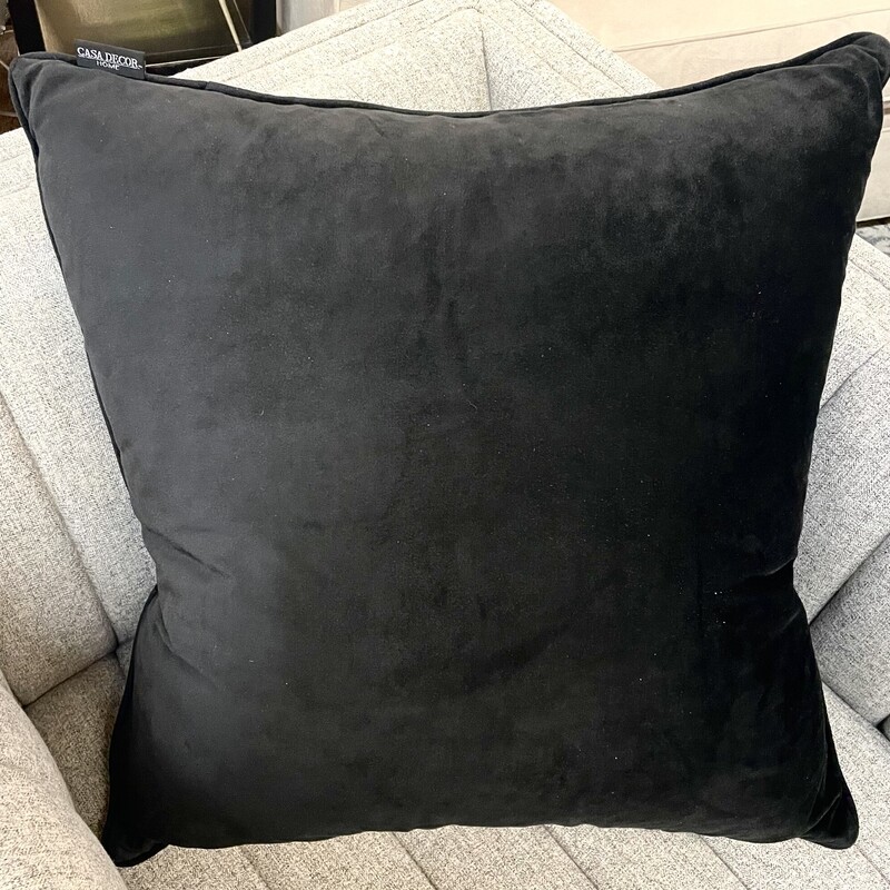 Casa Decor Velvet Down Pillow
Black
Size: 22x22W