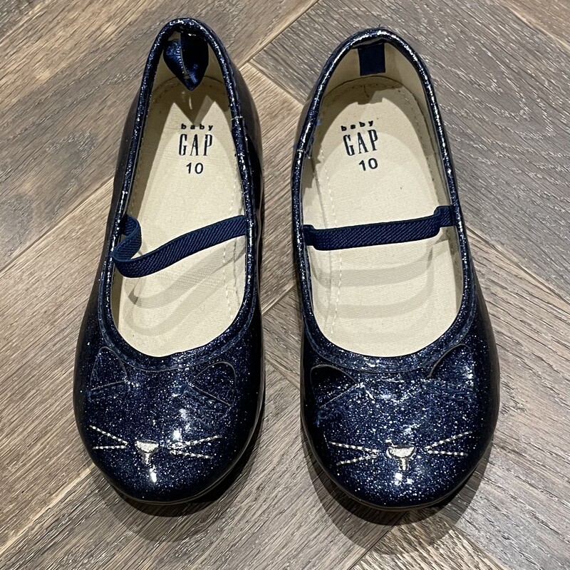 Gap Kitty Sparkle  Shoes, Navy, Size: 10T