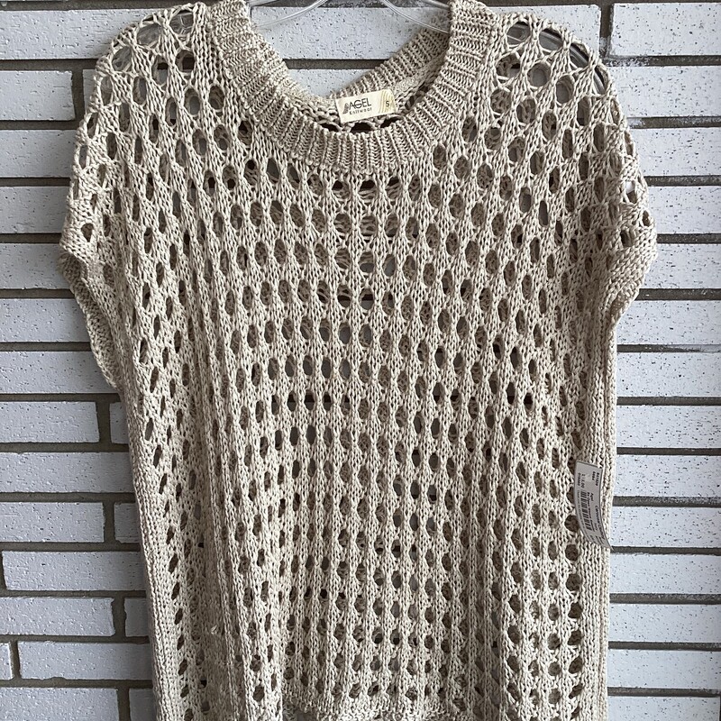 Ss Open Weave Sweater