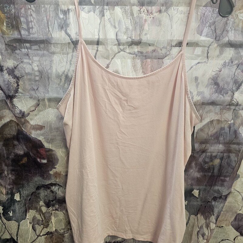 Knit tank top in pink