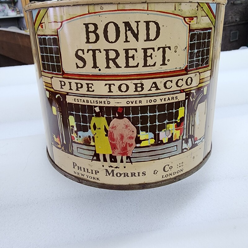 Bond Street PipeTobacco, Cream, Size: W/Lid & Key