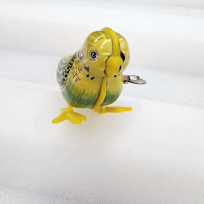 Vtg Japan Mikuni Tin Litho, Bird, Size: Wind Up