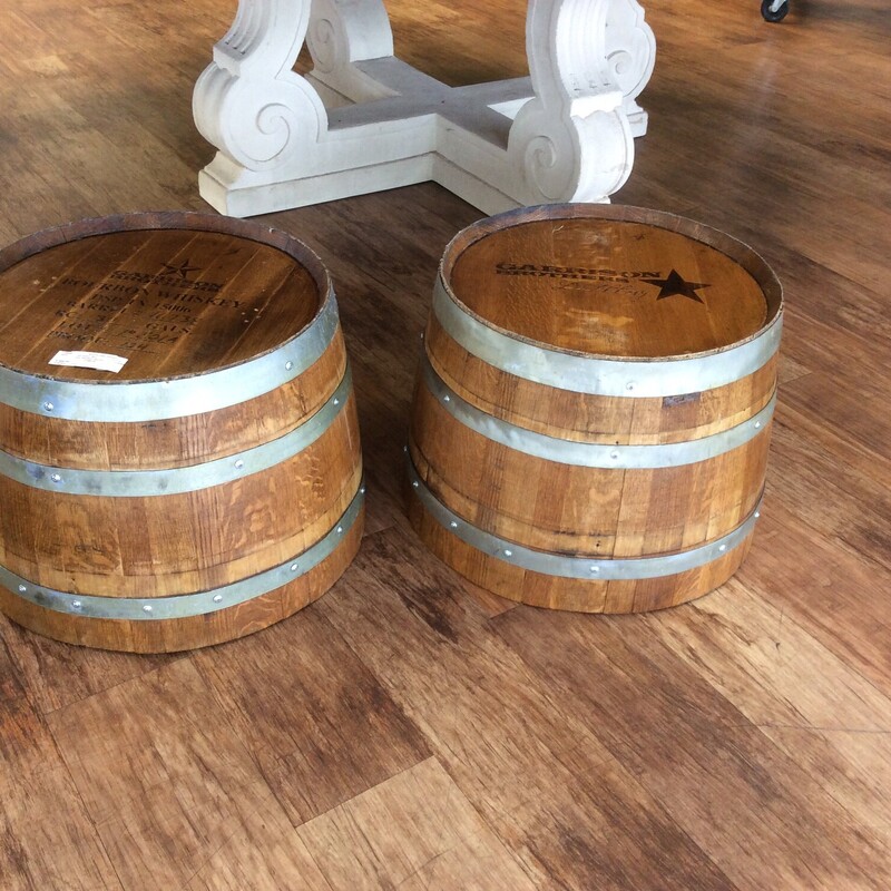 Pair Whiskey Barrels