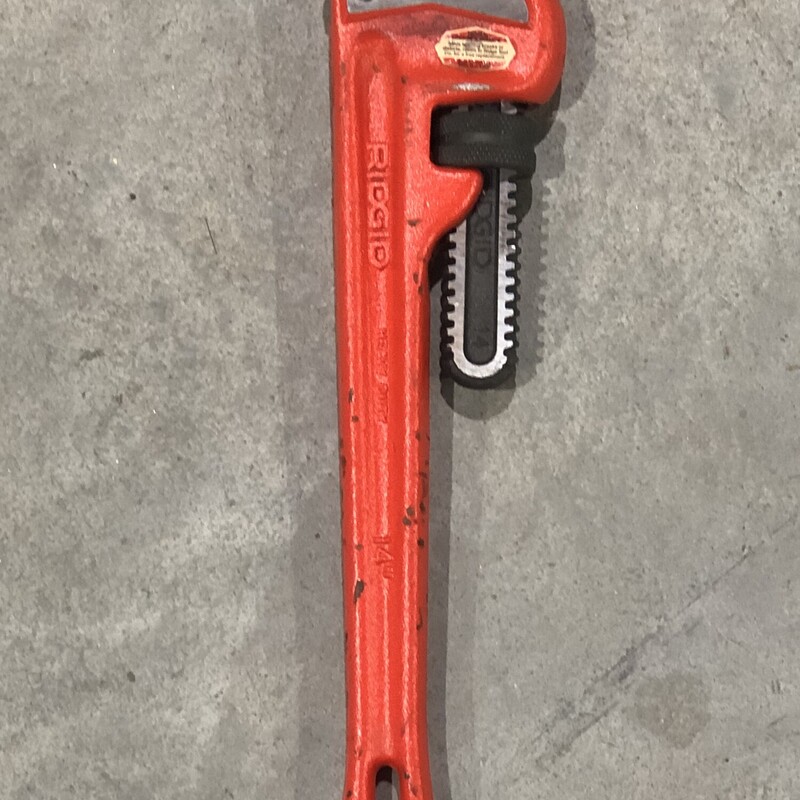 Ridgid 14 in. Straight Pipe Wrench.

*MADE IN USA*