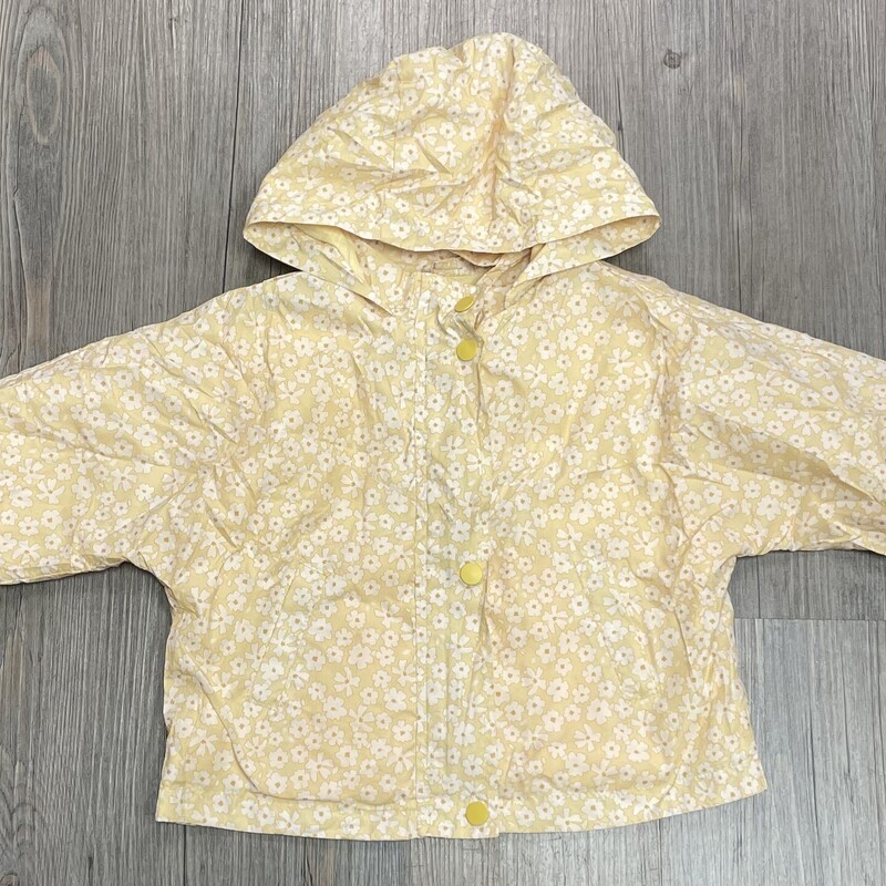 Zara Lined Spring Jacket, Yellow, Size: 12-18M