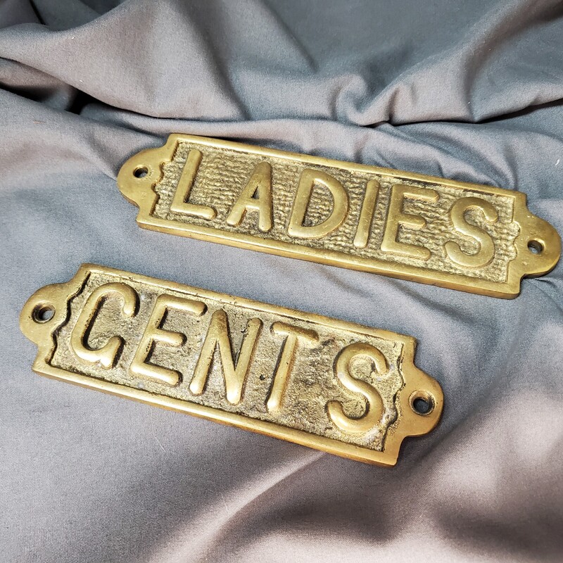 2pc Ladies + Gents Plaque
