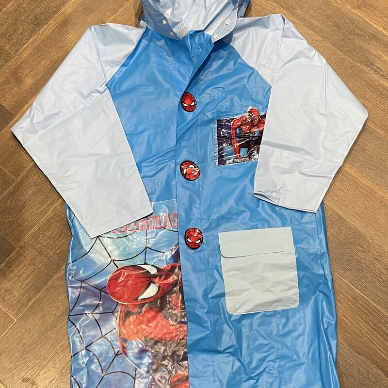 Spiderman Rain Jacket, Blue, Size: 10Y
PVC