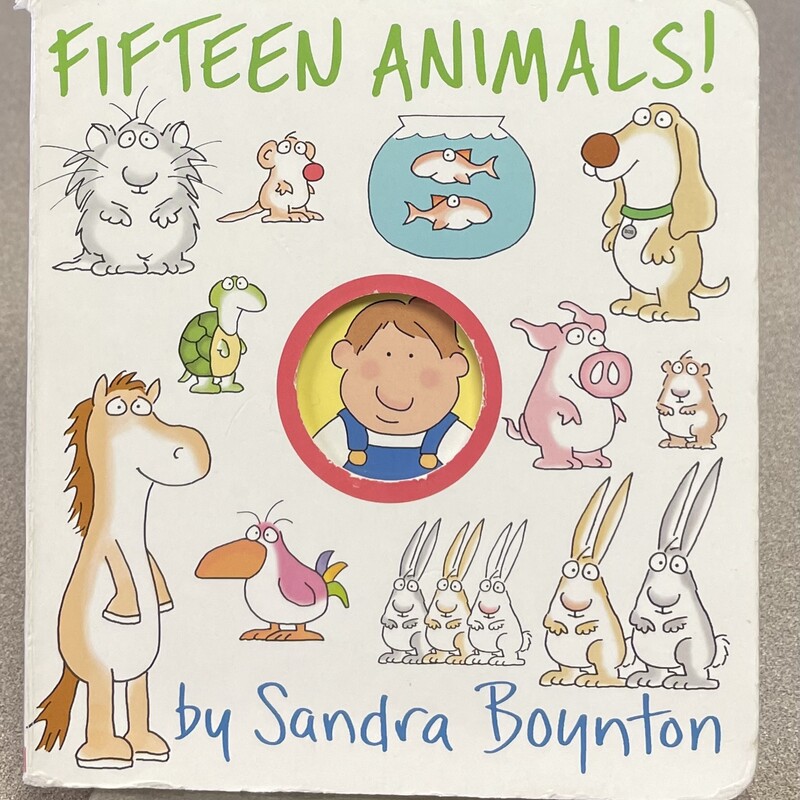 Fifteen Animals -Sandra Boynton, White, Size: Boardbook
