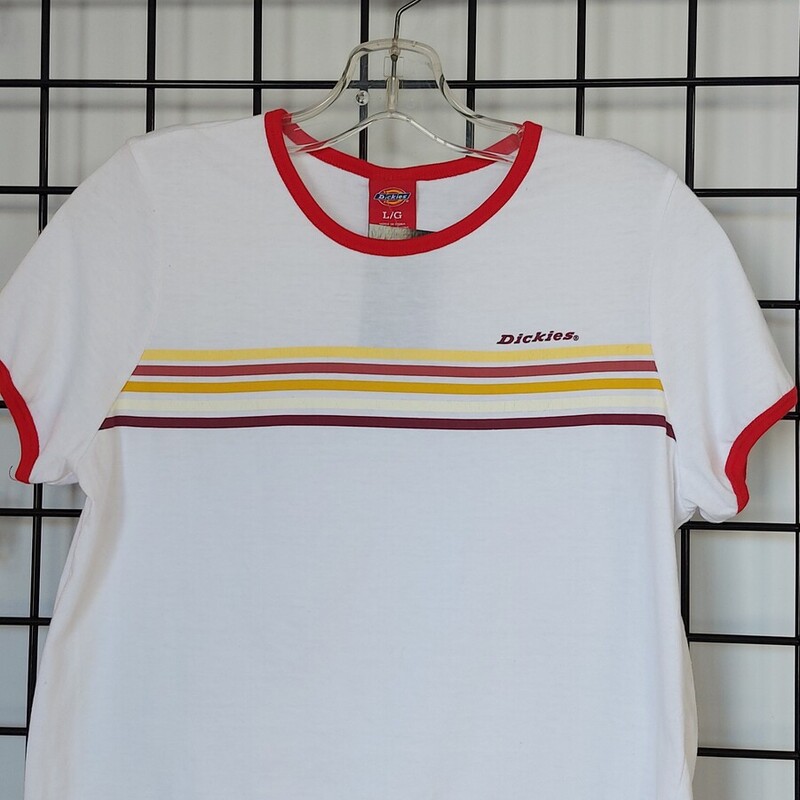 Dickies Crop Tee, White, Size: L