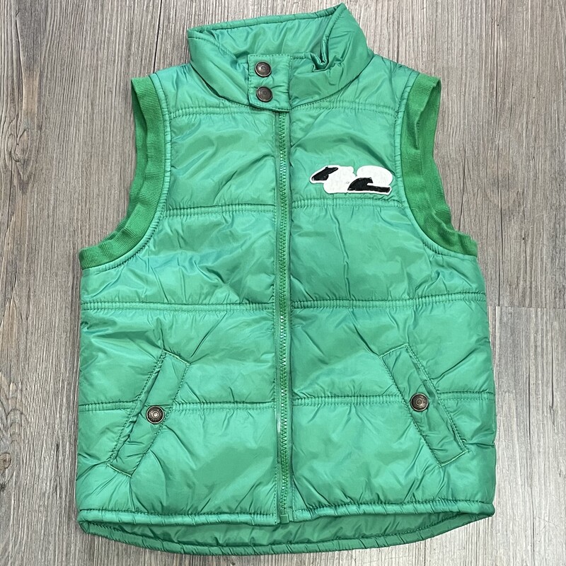 Green Vest, Green, Size: 6Y