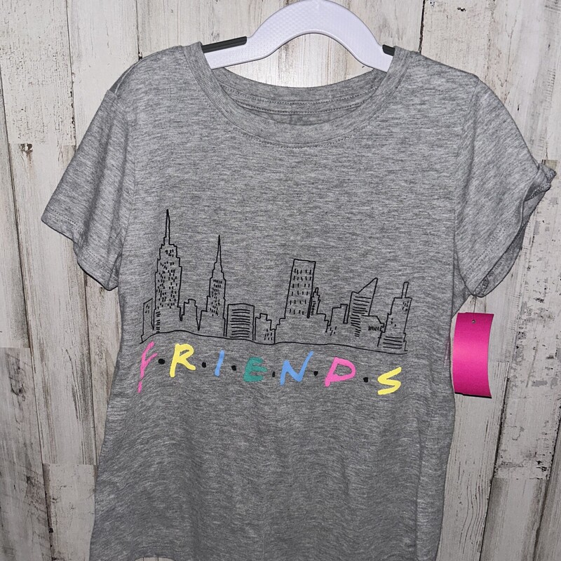 10/12 Grey Friends Tee, Grey, Size: Girl 10 Up