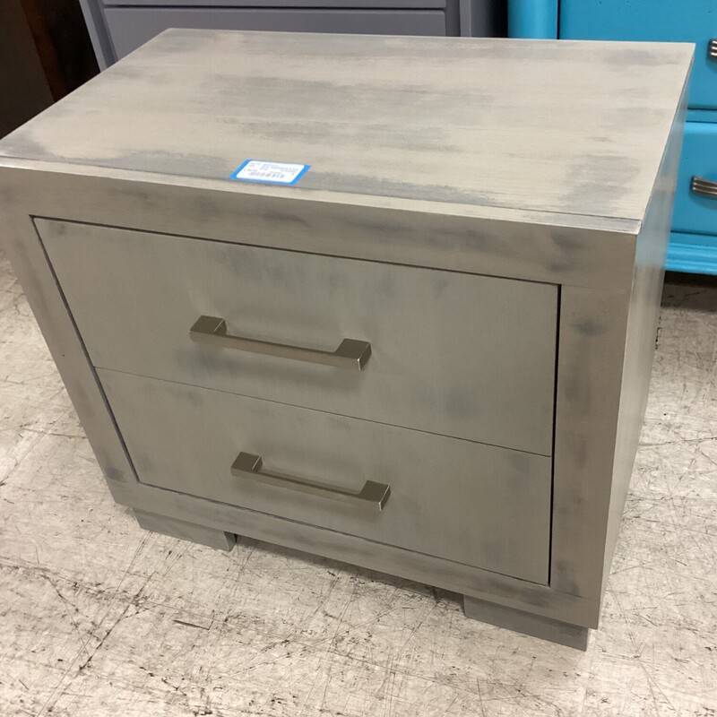 Gray Nightstand-2 Drawer, Gray, Coaster<br />
26in wide x 15i deep x 23in tall