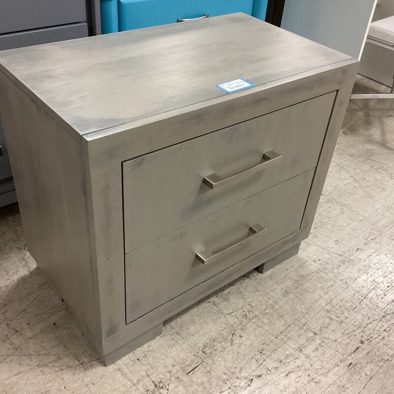 Gray Nightstand-2 Drawer, Gray, Coaster
26in wide x 15i deep x 23in tall
