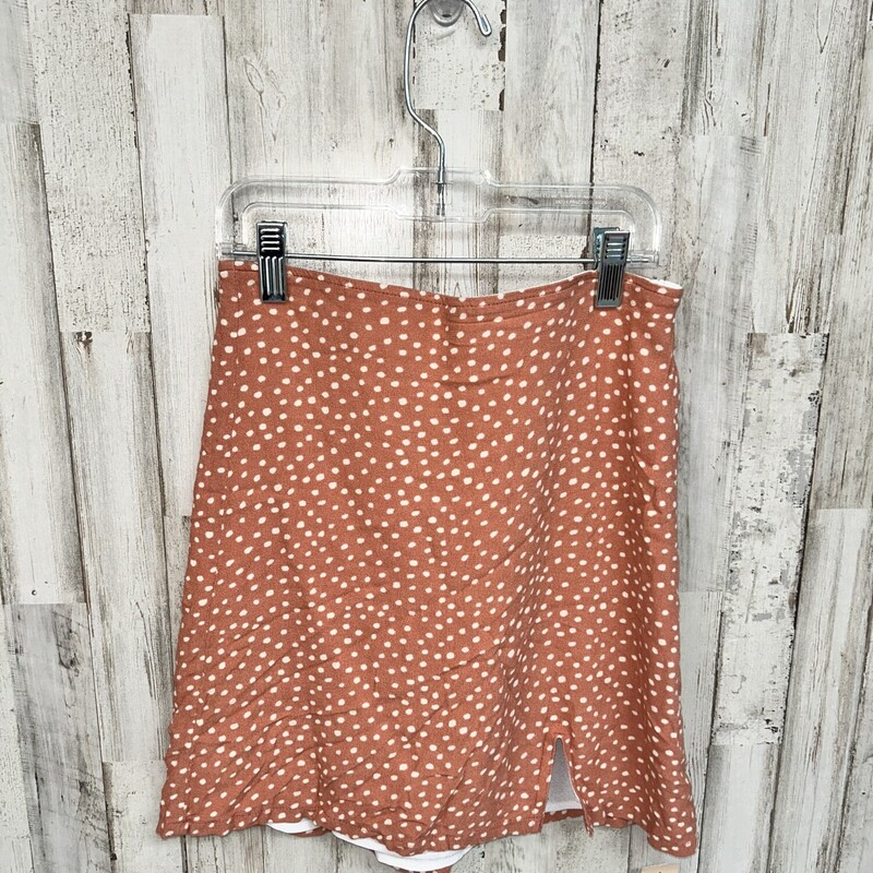 S Drk Coral Spotted Skirt
