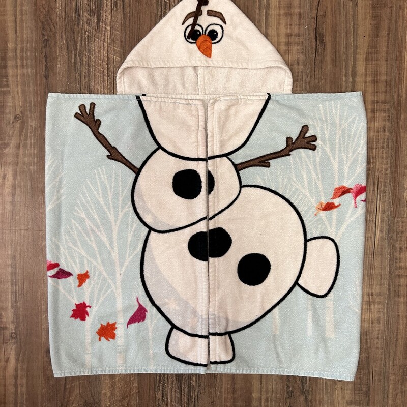 Olaf Hooded Towel, Babyblue, Size: Bathing