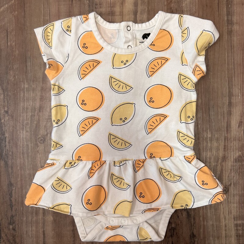 Monica+Andy Oranges Romp, Orange, Size: Baby 9-12M