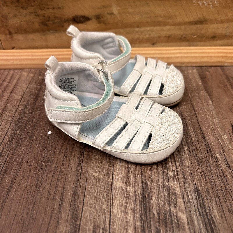 Ro+Me Baby Flex Sandal, White, Size: Baby 6-12M