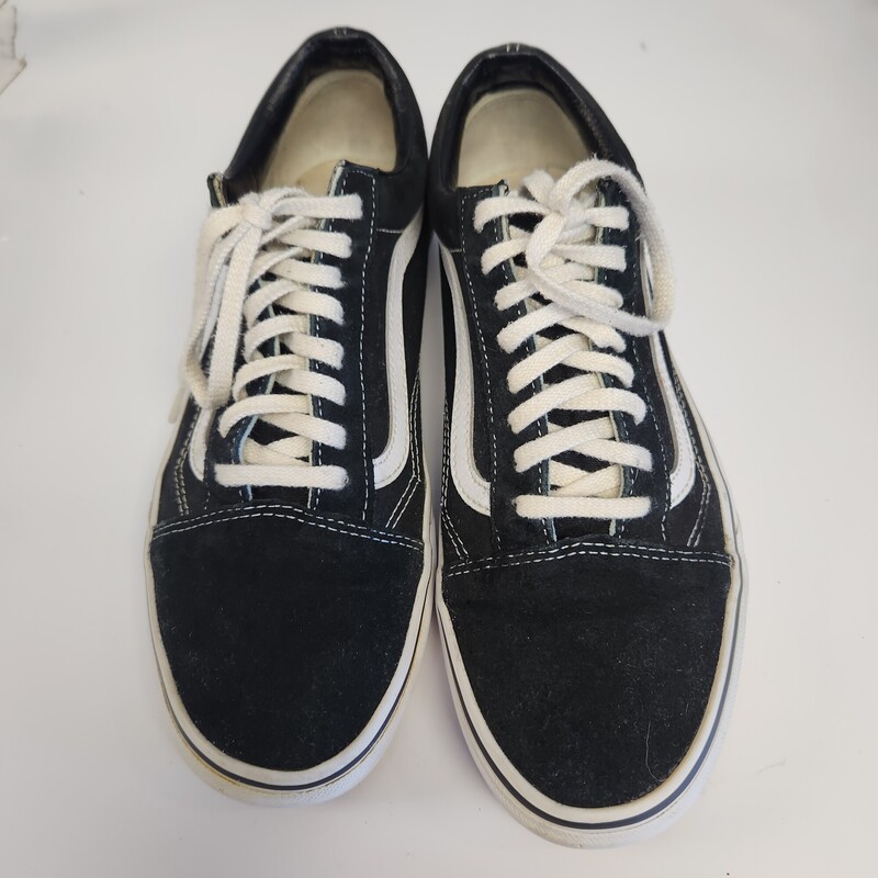 Vintage Vans Suede, Blk/whi, Size: 10.5