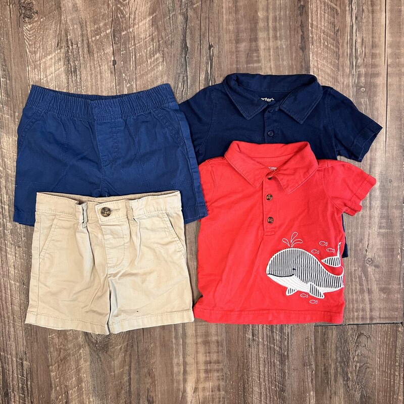 Carters 4pc Polo Outfits