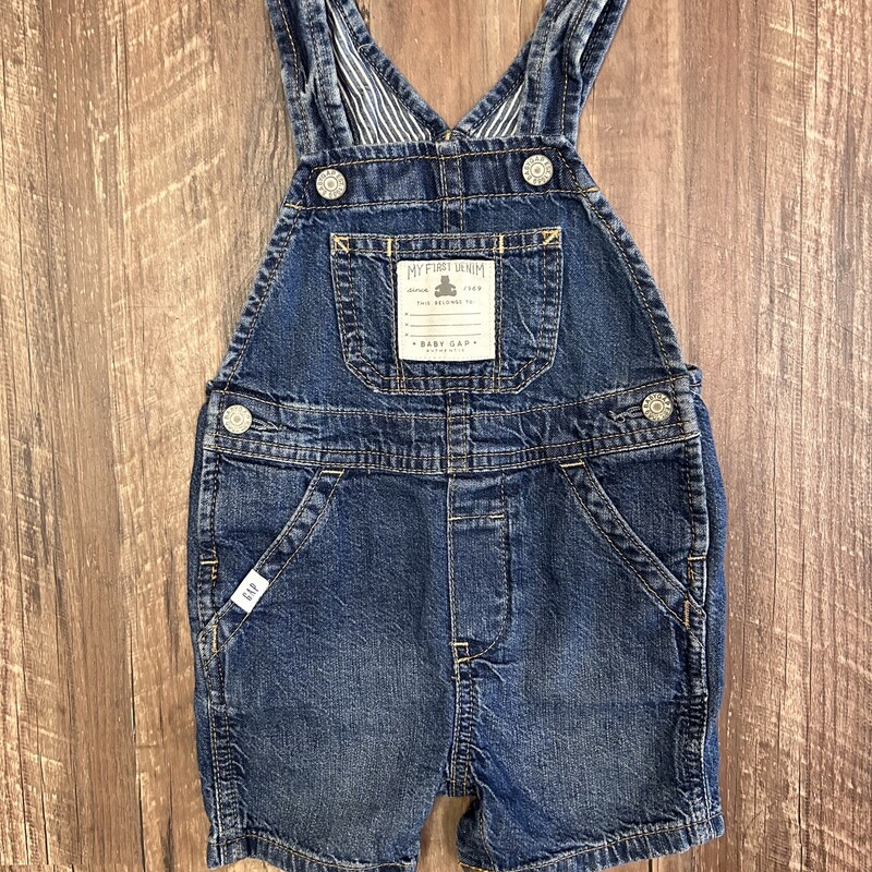 Gap My First Overall, Denim, Size: Baby 12M