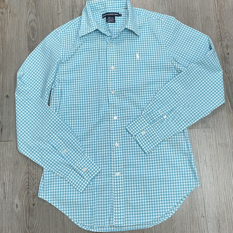 Ralph Lauren Shirt, Blue, Size: 12Y