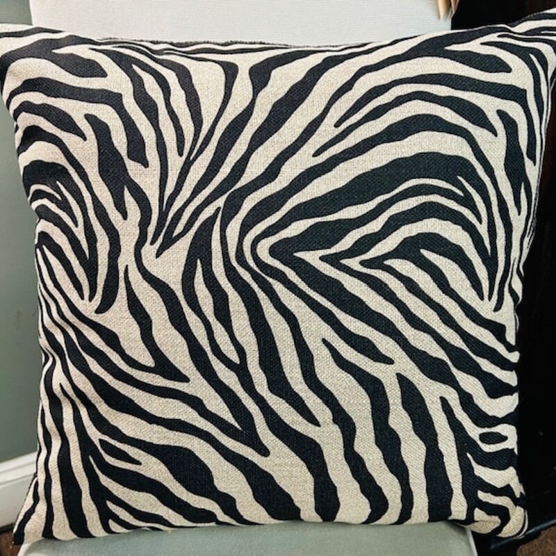 Zebra Print Fabric Pillow