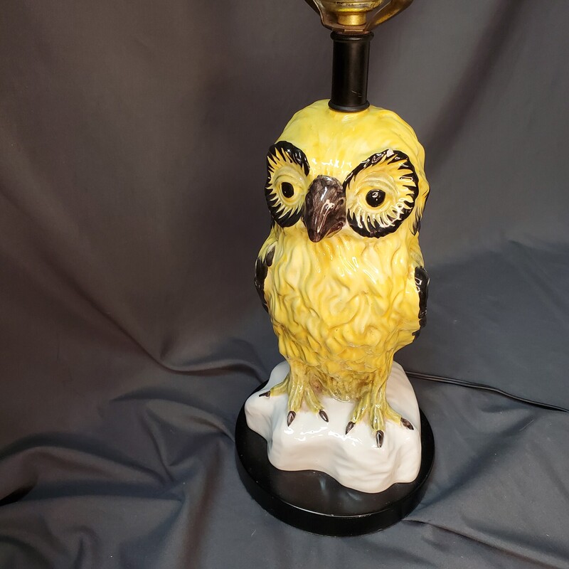 Vintage Owl Lamp No/shade
