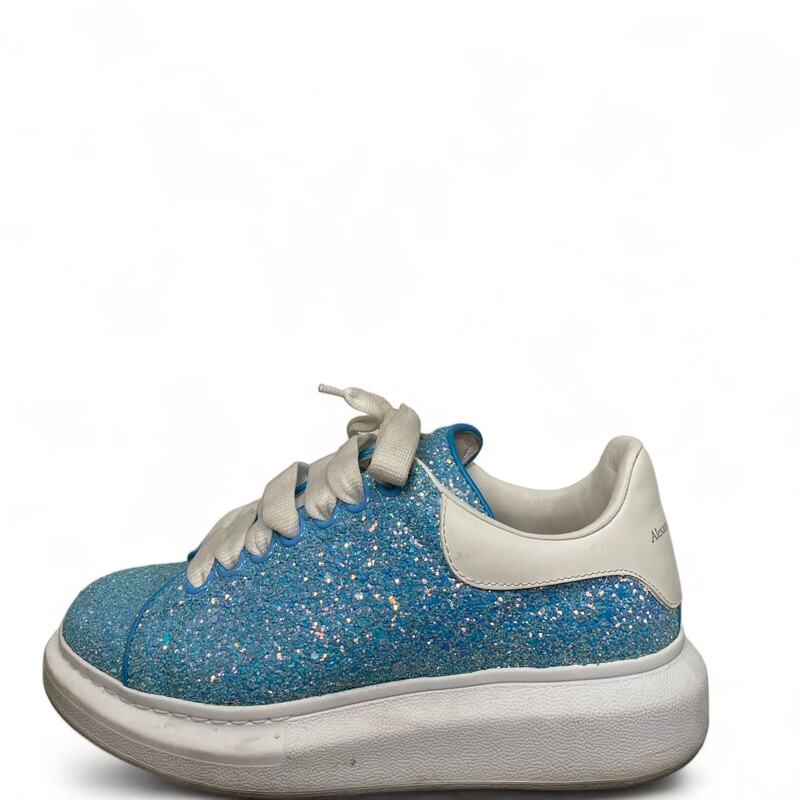 Alexander McQueen Glitter Sneakers
 Blue
 Size: 36.5