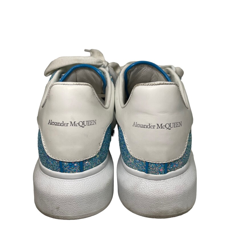 Alexander McQueen Glitter Sneakers<br />
 Blue<br />
 Size: 36.5