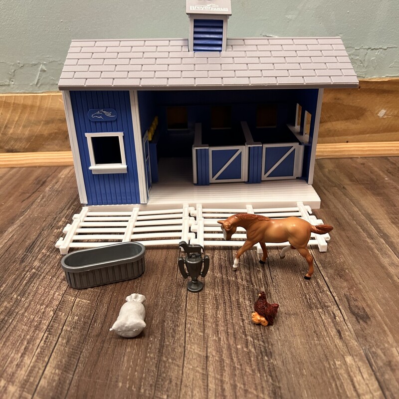 Breyer 8in Horse Stable, Blue, Size: Toy/Game