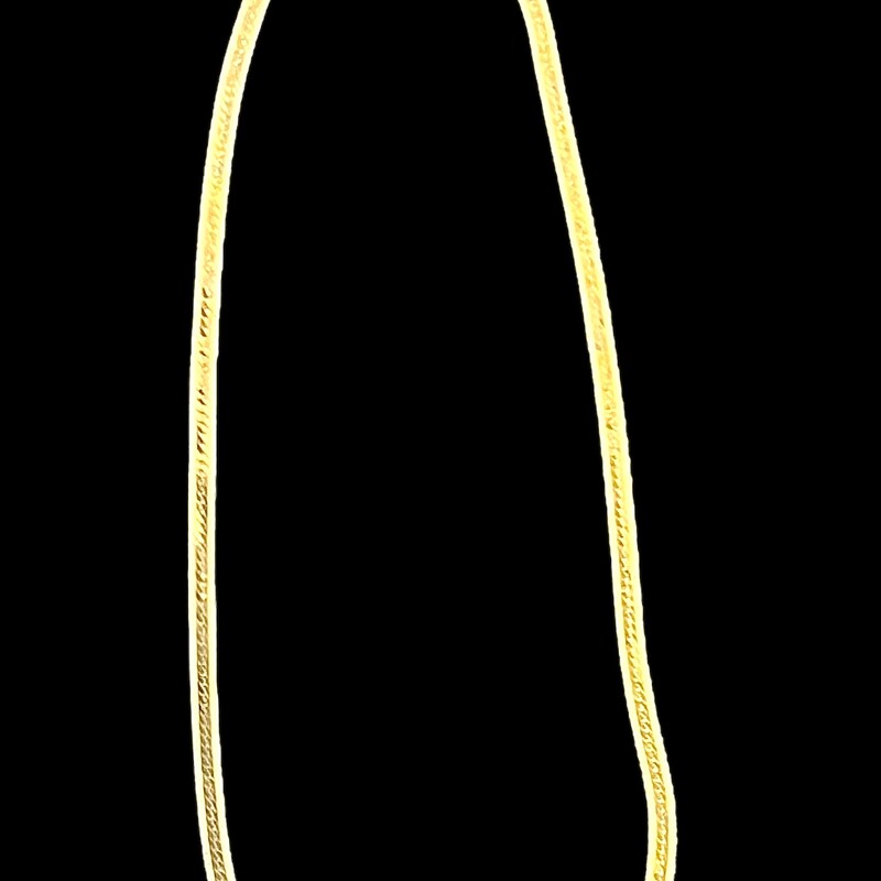 14K Herringbone Necklace