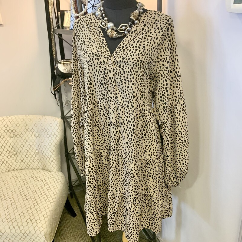 Miss Sparkling Leopard,
Colour: Beige Black,
Size: Large