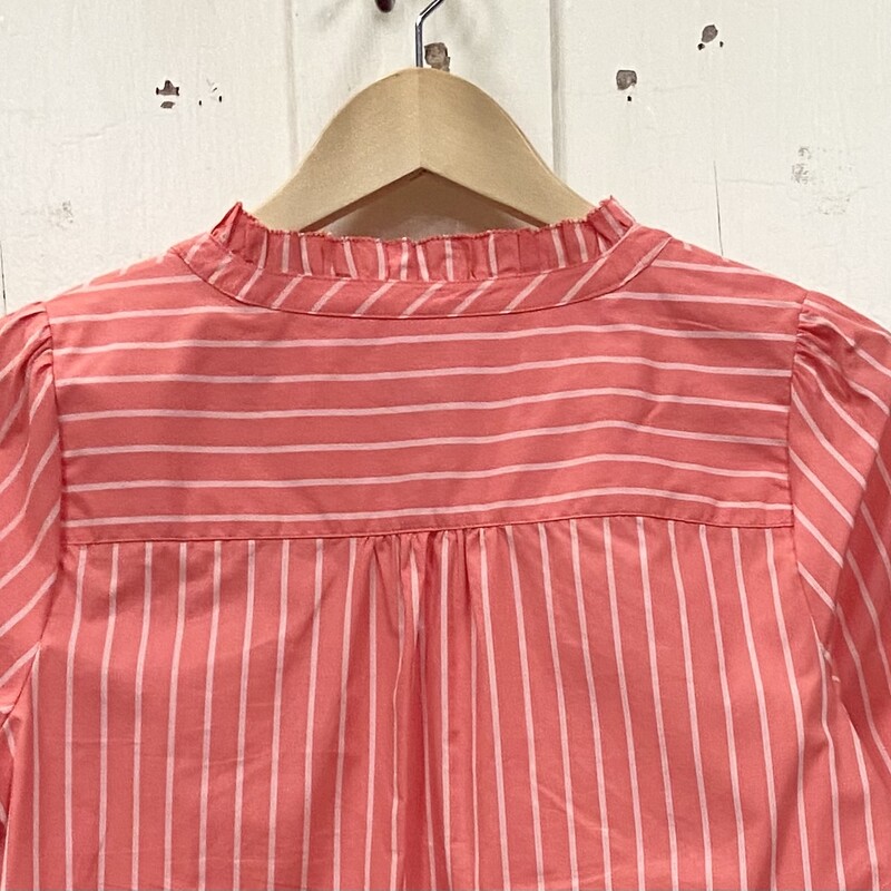 Coral/wht Str Bttn Shirt<br />
Coral/w<br />
Size: Small