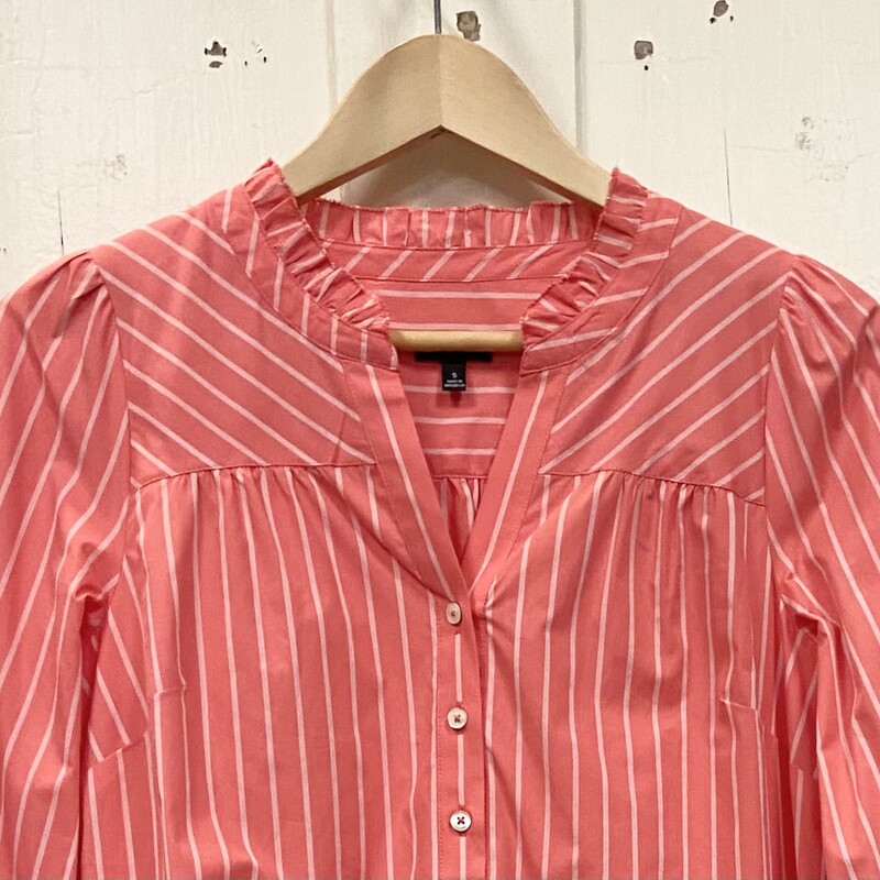 Coral/wht Str Bttn Shirt
Coral/w
Size: Small