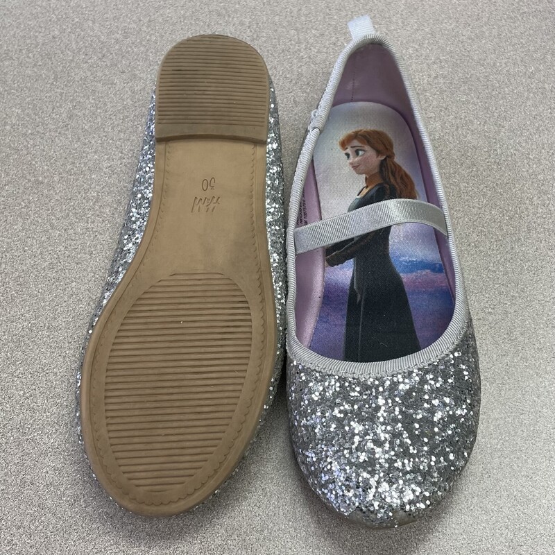 H&M Disney Frozen Shoes, Silver, Size: 12.5Y