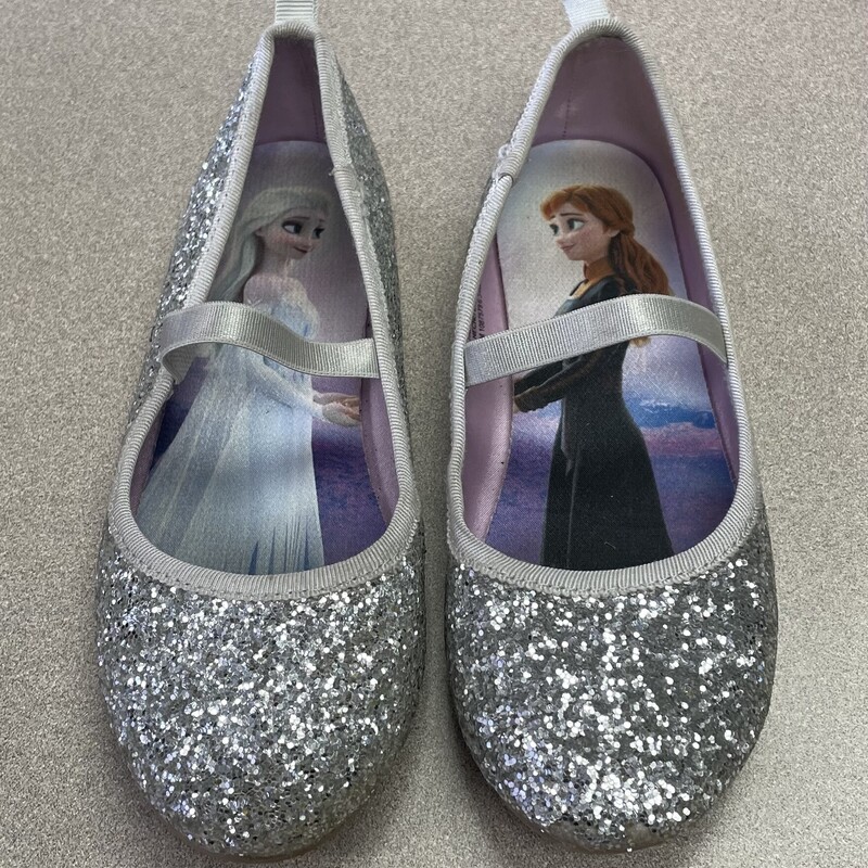 H&M Disney Frozen Shoes, Silver, Size: 12.5Y