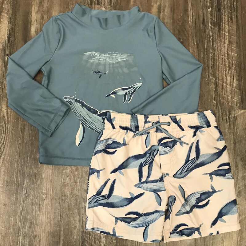 Carters Blue Whale Set, Blue, Size: 4 Toddler